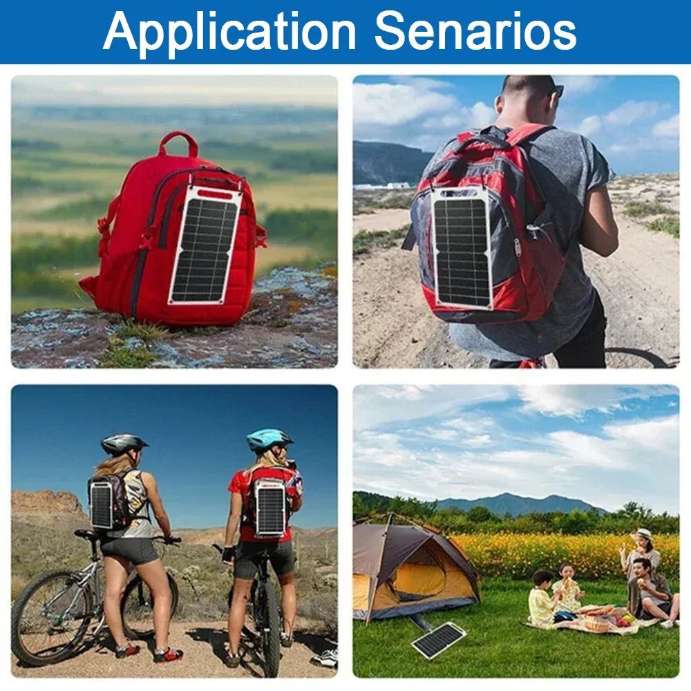 35W Sunpower Portable Solar Panel 5V Solar Plate WithUSB Safe Stabilize Charger ForPower Bank Phone Outdoor Camping Home RV Gift - Prime Devine Supply14:2935W 5V35W 5V