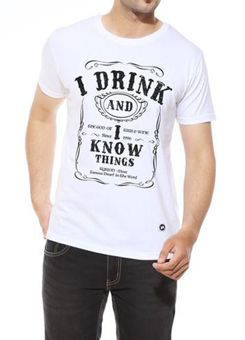 I Drink and I know Things - White Men's T Shirt - Prime Devine SupplySMALLSMALL