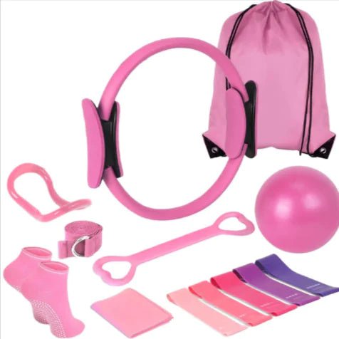 13 - Piece Yoga & Pilates Set - Prime Devine SupplyOO5H6KCFitness & AccessoriesPink