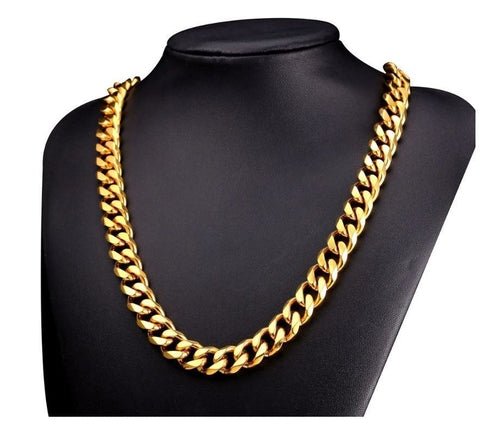 14K Yellow Gold Solid Brass Cuban Classic Chain - Prime Devine SupplyDG19962026mm - 20