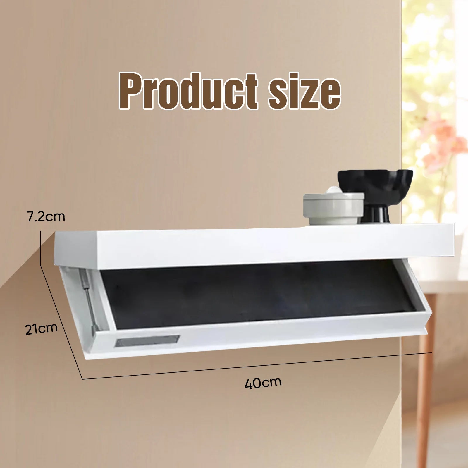 1PCS Wood Floating Wall Shelves Magic Flap Hidden Shelf With Secret Compartment Wall - mounted Storage Wood Furniture Storage Box - Prime Devine Supply14:29WhiteWhite