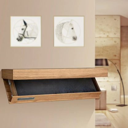 1PCS Wood Floating Wall Shelves Magic Flap Hidden Shelf With Secret Compartment Wall - mounted Storage Wood Furniture Storage Box - Prime Devine Supply14:29WhiteWhite