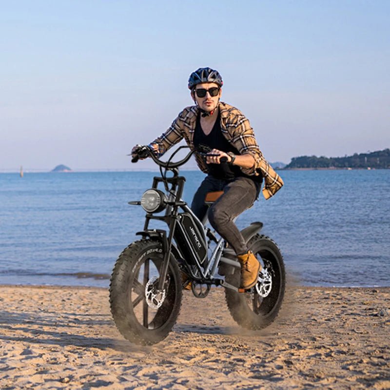 2024 New Arrival X50 Off - road Electric Dirt Bikes 14Ah 25KM/H 20MPH Fat Biked Electric Ebike Fat 20*4 Inch 750w Electric Bike - Prime Devine Supply14:10BlackBlack