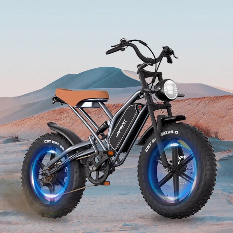 2024 New Arrival X50 Off - road Electric Dirt Bikes 14Ah 25KM/H 20MPH Fat Biked Electric Ebike Fat 20*4 Inch 750w Electric Bike - Prime Devine Supply14:10BlackBlack