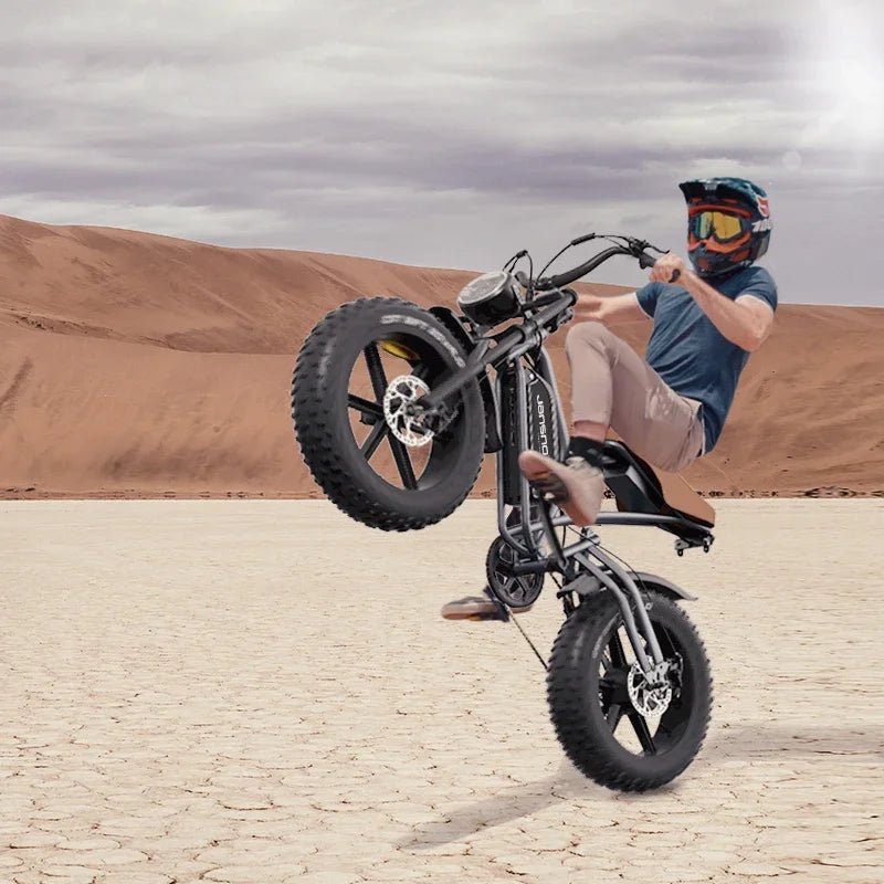 2024 New Arrival X50 Off - road Electric Dirt Bikes 14Ah 25KM/H 20MPH Fat Biked Electric Ebike Fat 20*4 Inch 750w Electric Bike - Prime Devine Supply14:10BlackBlack