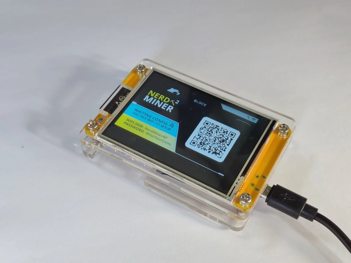 2.8 Inch NerdMiner V2 Hashrate, Smart Display, Crypto Solo, Lottery, Nerd Miner, Bitcoin Miner ESP32 - 2432S028R, 49 k/S - Prime Devine Supply14:366NerdMiner V2 1.6.3NerdMiner V2 1.6.3