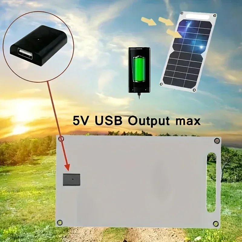 35W Sunpower Portable Solar Panel 5V Solar Plate WithUSB Safe Stabilize Charger ForPower Bank Phone Outdoor Camping Home RV Gift - Prime Devine Supply14:2935W 5V35W 5V