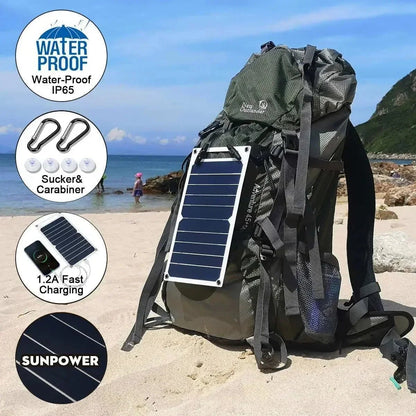 35W Sunpower Portable Solar Panel 5V Solar Plate WithUSB Safe Stabilize Charger ForPower Bank Phone Outdoor Camping Home RV Gift - Prime Devine Supply14:2935W 5V35W 5V