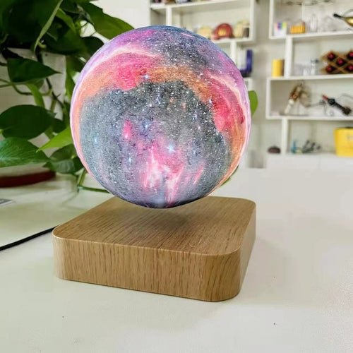 3D Print Moon Lamp Touch Magnetic Levitation Moon Lamp Night Lamp - Prime Devine SupplyDARK WOODEN BASE-EU PLUGEU PLUG