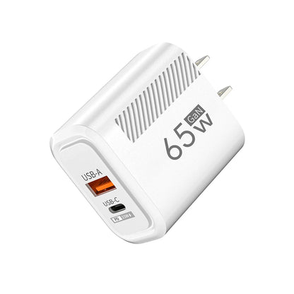 65W GaN Fast Charging USB Type C Charger US EU Plug PD 3.0 Quick Charge Travel Wall Charger For Phone Adapter For iPhone Samsung - Prime Devine Supply14:175US Plug WhiteUS Plug White