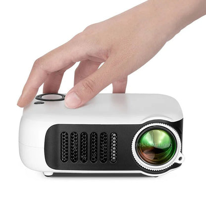AUN A2000 Mini Projector Home Theater Portable Projector 3D LED Smartphone TV Laser Beamer for Full HD 1080P Video Cinema - Prime Devine Supply14:201441169Black;200009209:201447605Black
