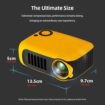 AUN A2000 Mini Projector Home Theater Portable Projector 3D LED Smartphone TV Laser Beamer for Full HD 1080P Video Cinema - Prime Devine Supply14:201441169Black;200009209:201447605Black