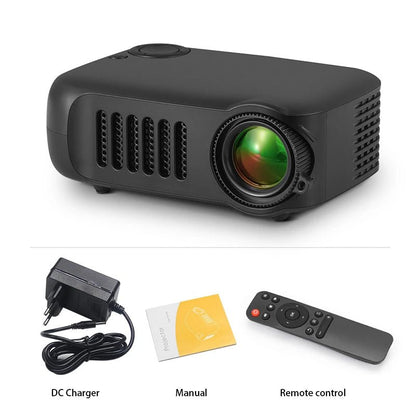 AUN A2000 Mini Projector Home Theater Portable Projector 3D LED Smartphone TV Laser Beamer for Full HD 1080P Video Cinema - Prime Devine Supply14:201441169Black;200009209:201447605Black