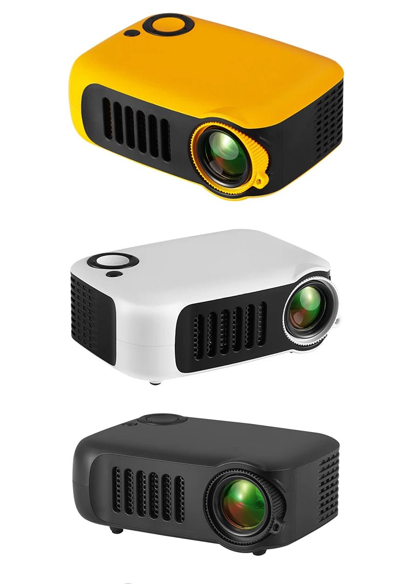 AUN A2000 Mini Projector Home Theater Portable Projector 3D LED Smartphone TV Laser Beamer for Full HD 1080P Video Cinema - Prime Devine Supply14:201441169Black;200009209:201447605Black