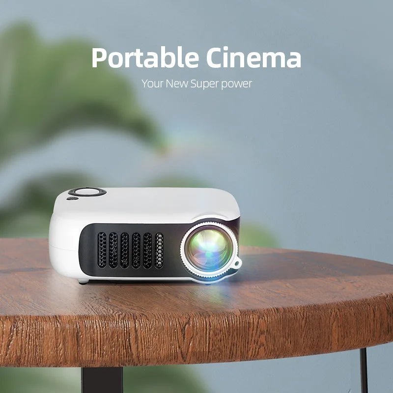 AUN A2000 Mini Projector Home Theater Portable Projector 3D LED Smartphone TV Laser Beamer for Full HD 1080P Video Cinema - Prime Devine Supply14:201441169Black;200009209:201447605Black