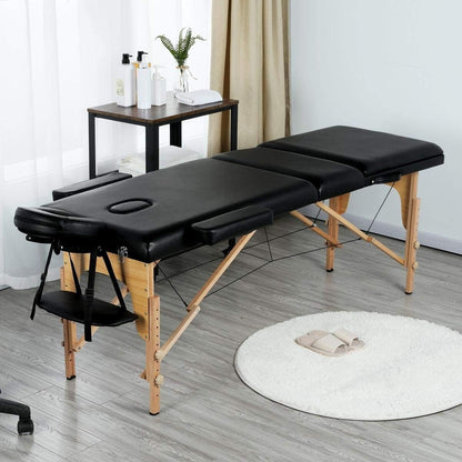 Black Adjustable Portable Massage Tattoo Folding Elevated Table - Prime Devine SupplyYQMO1277Accents > Massage Tables