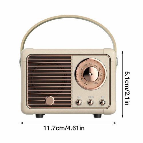 Bluetooth Compact Retro Speakers with Radio - Prime Devine SupplyONTU1987D3A-BLUBlue