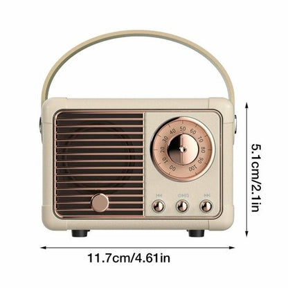 Bluetooth Compact Retro Speakers with Radio - Prime Devine SupplyONTU1987D3A-BLUBlue