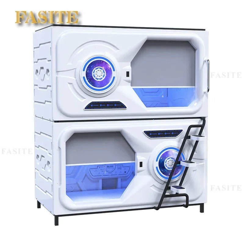 Capsule Sleeping Bed Capsule Room Japanese Style B & B E - Sports Hotel Adult Upper and Lower Bunk Qinglv Single Plastic - Prime Devine Supply14:200004889Accessories AAccessories A