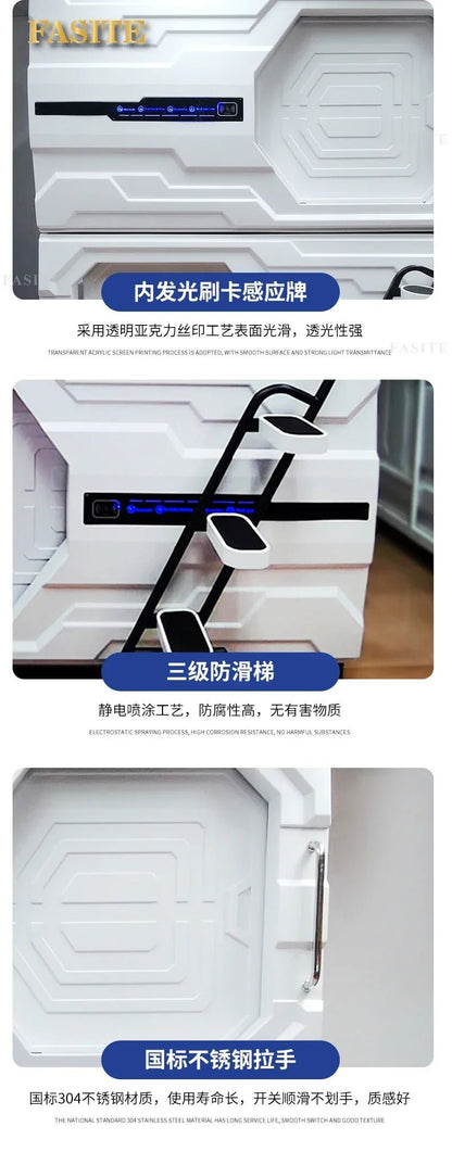 Capsule Sleeping Bed Capsule Room Japanese Style B & B E - Sports Hotel Adult Upper and Lower Bunk Qinglv Single Plastic - Prime Devine Supply14:200004889Accessories AAccessories A