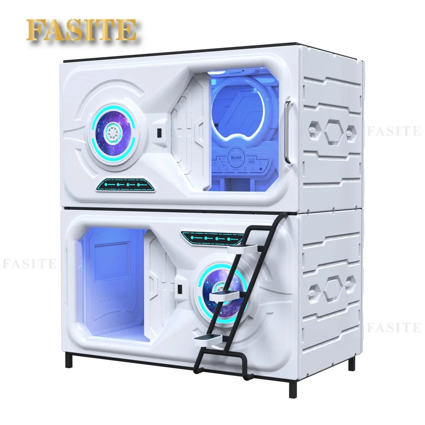 Capsule Sleeping Bed Capsule Room Japanese Style B & B E - Sports Hotel Adult Upper and Lower Bunk Qinglv Single Plastic - Prime Devine Supply14:200004889Accessories AAccessories A