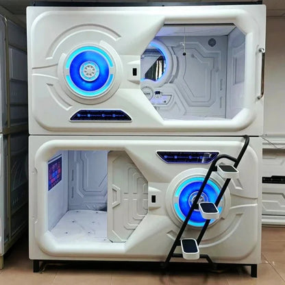 Capsule Sleeping Bed Capsule Room Japanese Style B & B E - Sports Hotel Adult Upper and Lower Bunk Qinglv Single Plastic - Prime Devine Supply14:200004889Accessories AAccessories A