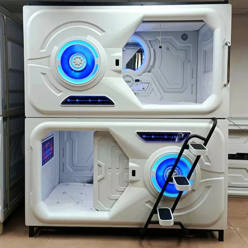 Capsule Sleeping Bed Capsule Room Japanese Style B & B E - Sports Hotel Adult Upper and Lower Bunk Qinglv Single Plastic - Prime Devine Supply14:200004889Accessories AAccessories A