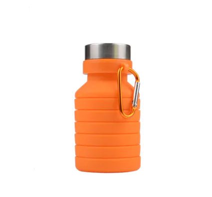 Collapsible Silicone Water Bottle - Prime Devine Supply1775316929538519045Fitness & AccessoriesOrange