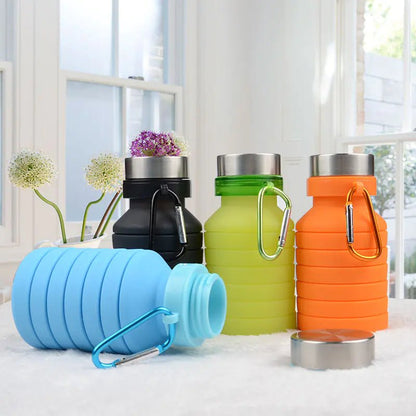 Collapsible Silicone Water Bottle - Prime Devine Supply1775316929538519045Fitness & AccessoriesOrange