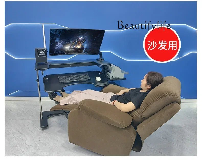 Computer desk bed notebook desktop computer desk bedside table lifting table lazy table cockpit suspension bracket - Prime Devine Supply14:350853Y033Y033