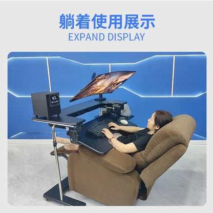 Computer desk bed notebook desktop computer desk bedside table lifting table lazy table cockpit suspension bracket - Prime Devine Supply14:350853Y033Y033