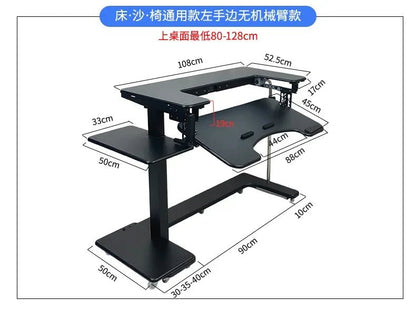 Computer desk bed notebook desktop computer desk bedside table lifting table lazy table cockpit suspension bracket - Prime Devine Supply14:350853Y033Y033