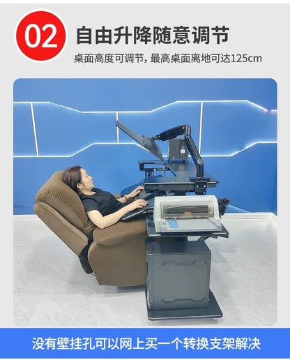 Computer desk bed notebook desktop computer desk bedside table lifting table lazy table cockpit suspension bracket - Prime Devine Supply14:350853Y033Y033