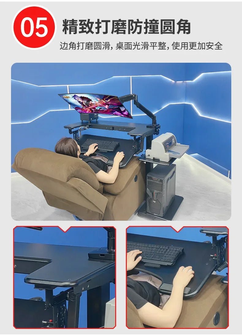 Computer desk bed notebook desktop computer desk bedside table lifting table lazy table cockpit suspension bracket - Prime Devine Supply14:350853Y033Y033