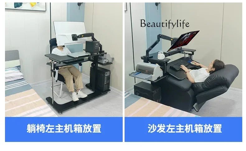 Computer desk bed notebook desktop computer desk bedside table lifting table lazy table cockpit suspension bracket - Prime Devine Supply14:350853Y033Y033