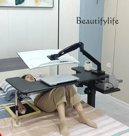 Computer desk bed notebook desktop computer desk bedside table lifting table lazy table cockpit suspension bracket - Prime Devine Supply14:350853Y033Y033