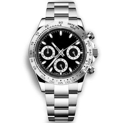 Corgeut 39mm Watch Quartz for Men Luxury Chronograph Fashion Sapphire Trendy Stylish Sports Mens Steel Band Wrist Watches - Prime Devine Supply14:102;5:56964930No logo2