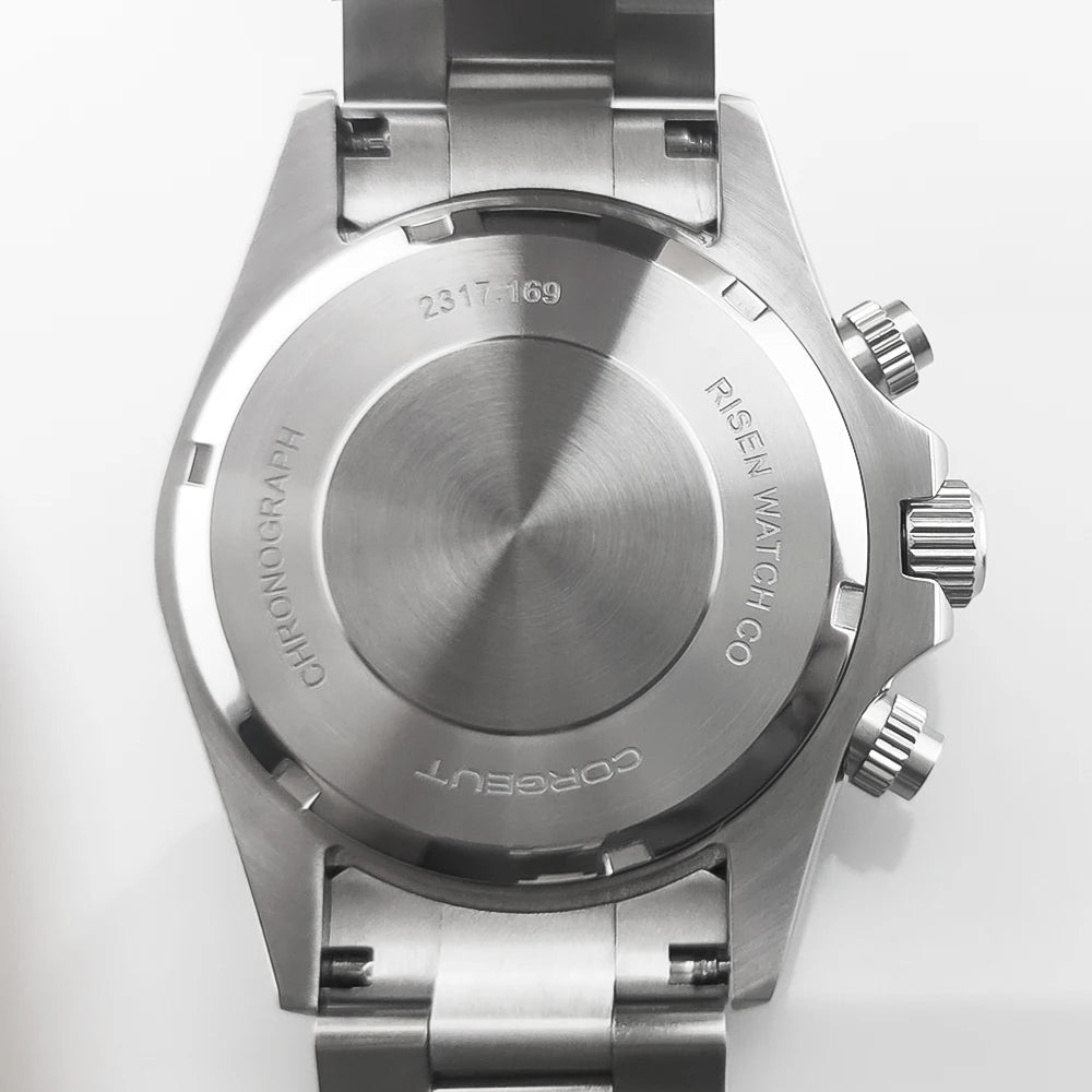 Corgeut 39mm Watch Quartz for Men Luxury Chronograph Fashion Sapphire Trendy Stylish Sports Mens Steel Band Wrist Watches - Prime Devine Supply14:35085012;5:56964930No logo12