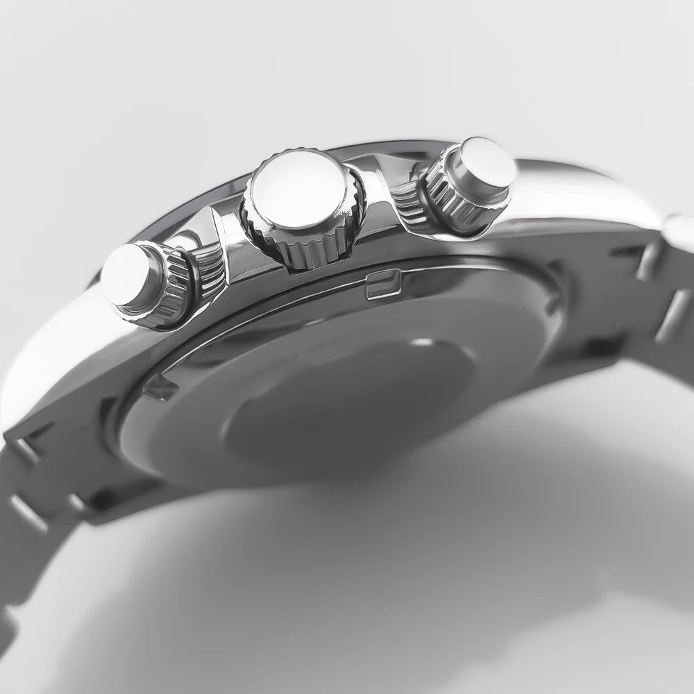 Corgeut 39mm Watch Quartz for Men Luxury Chronograph Fashion Sapphire Trendy Stylish Sports Mens Steel Band Wrist Watches - Prime Devine Supply14:35085012;5:56964930No logo12