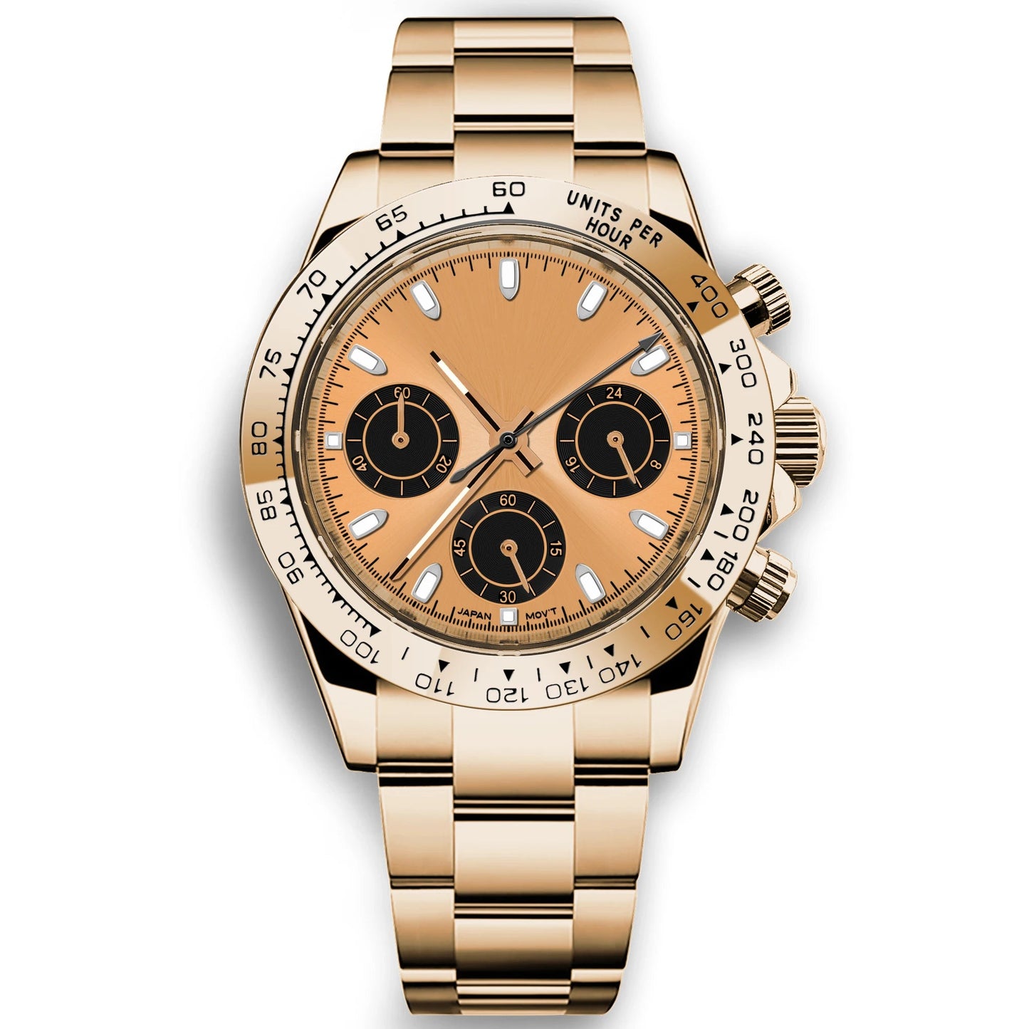 Corgeut 39mm Watch Quartz for Men Luxury Chronograph Fashion Sapphire Trendy Stylish Sports Mens Steel Band Wrist Watches - Prime Devine Supply14:35085012;5:56964930No logo12