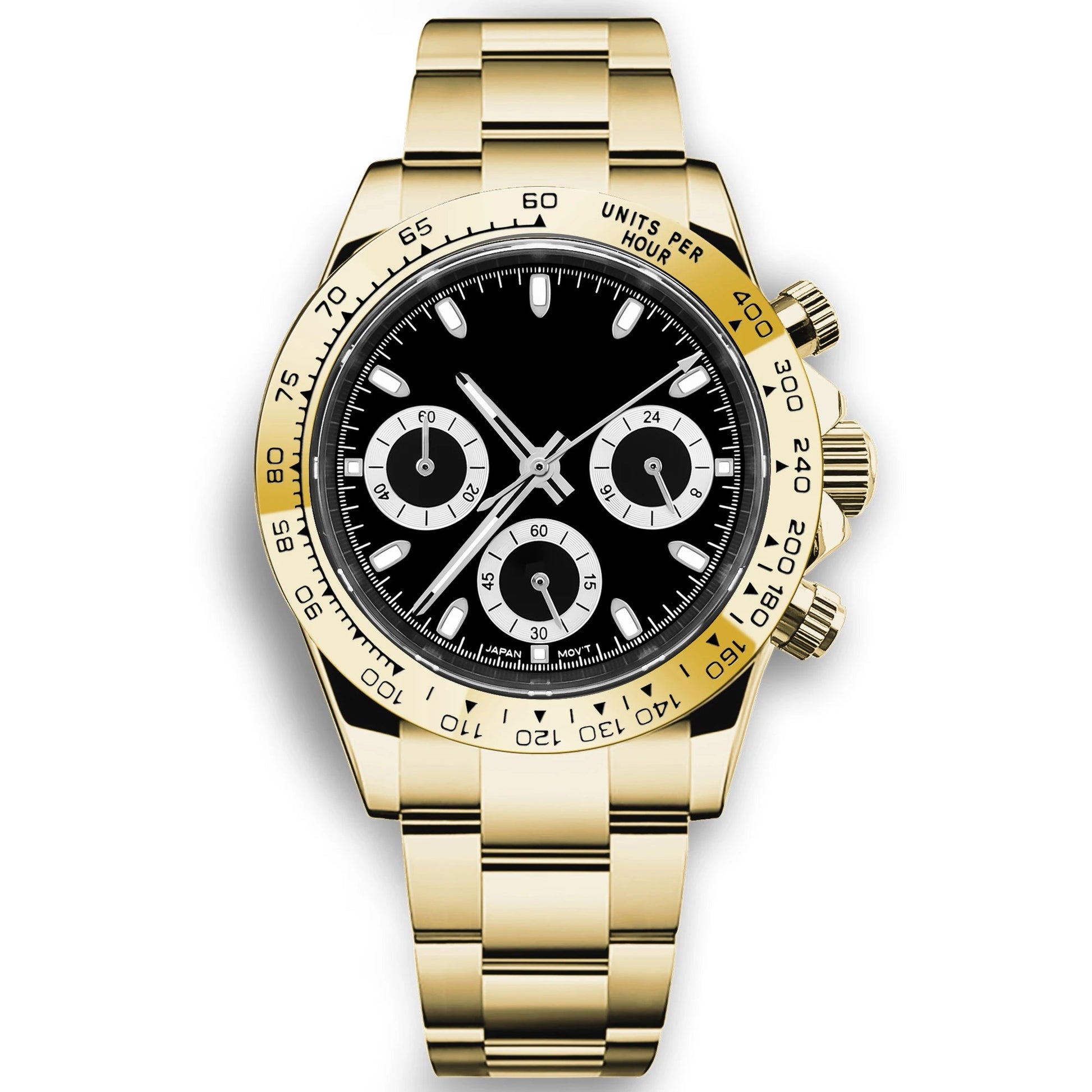 Corgeut 39mm Watch Quartz for Men Luxury Chronograph Fashion Sapphire Trendy Stylish Sports Mens Steel Band Wrist Watches - Prime Devine Supply14:3668;5:56964930No logo8