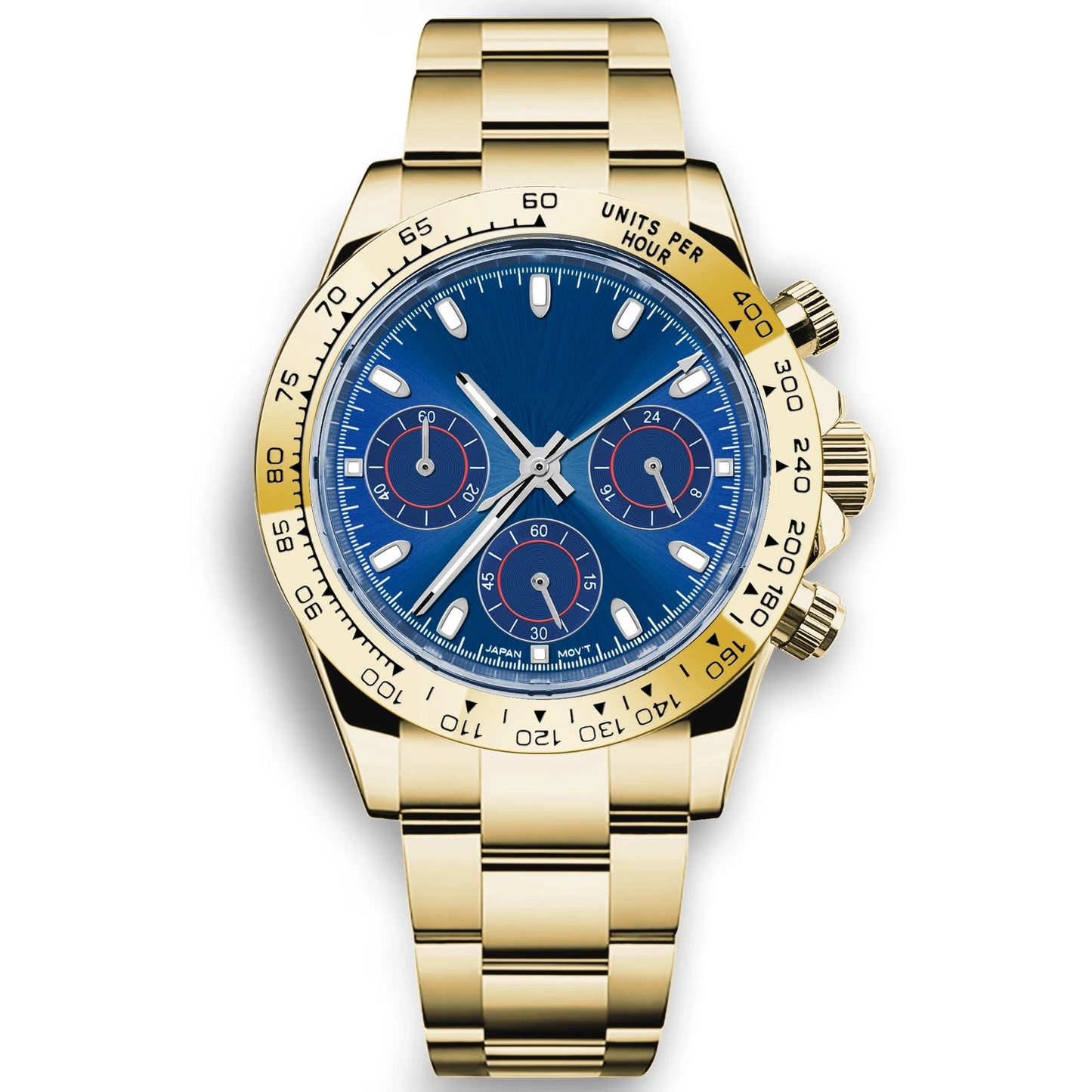 Corgeut 39mm Watch Quartz for Men Luxury Chronograph Fashion Sapphire Trendy Stylish Sports Mens Steel Band Wrist Watches - Prime Devine Supply14:35068611;5:56964930No logo11