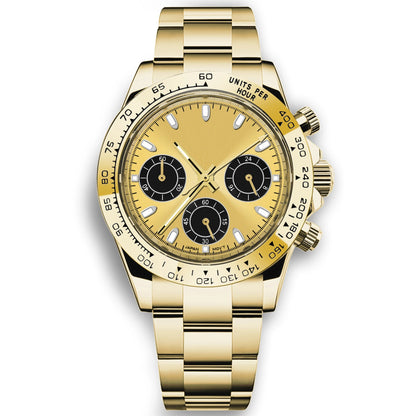 Corgeut 39mm Watch Quartz for Men Luxury Chronograph Fashion Sapphire Trendy Stylish Sports Mens Steel Band Wrist Watches - Prime Devine Supply14:125410;5:56964930No logo10