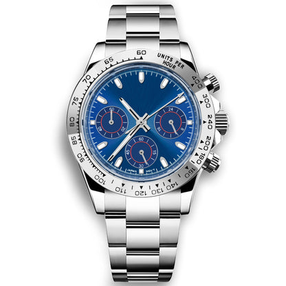 Corgeut 39mm Watch Quartz for Men Luxury Chronograph Fashion Sapphire Trendy Stylish Sports Mens Steel Band Wrist Watches - Prime Devine Supply14:293;5:56964930No logo3