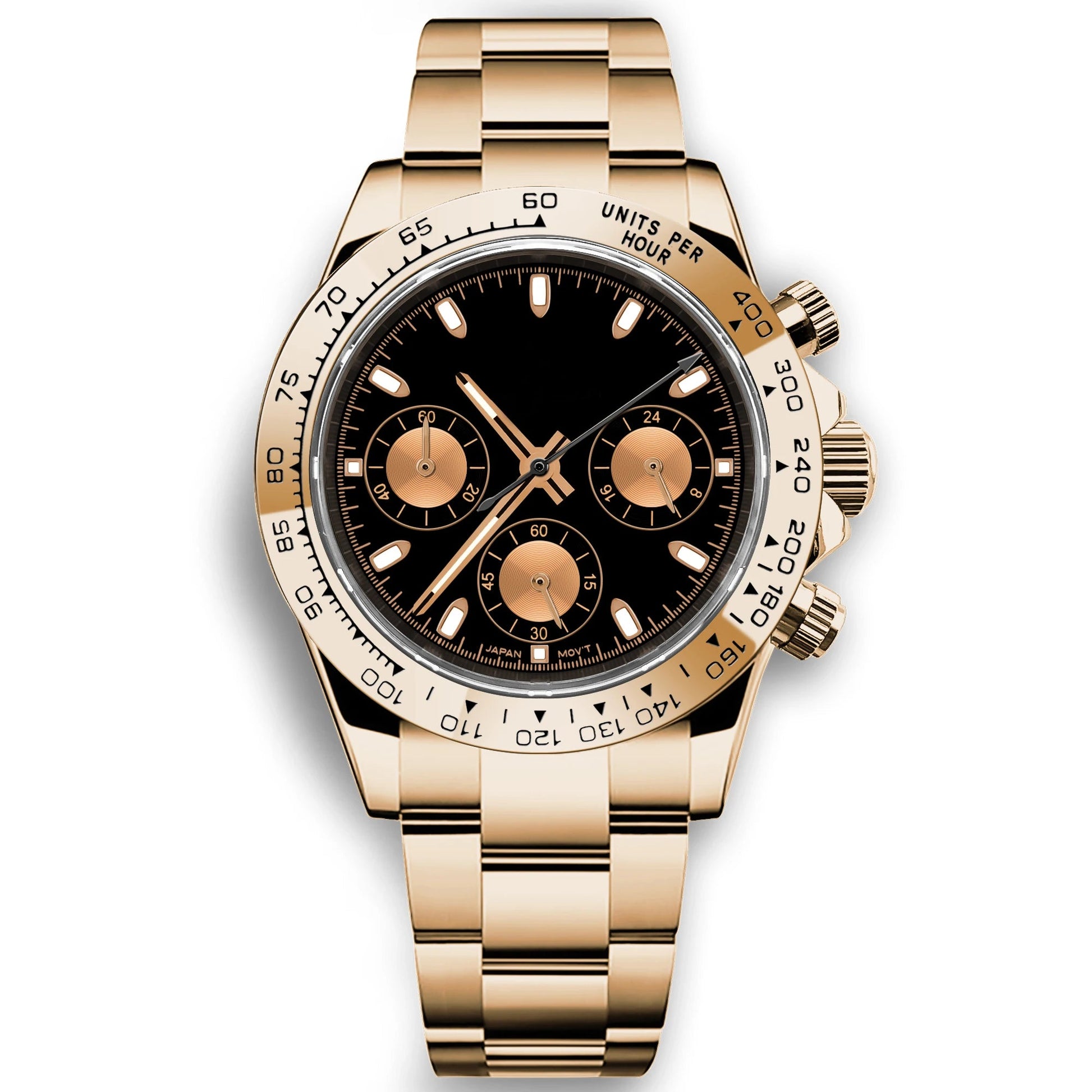 Corgeut 39mm Watch Quartz for Men Luxury Chronograph Fashion Sapphire Trendy Stylish Sports Mens Steel Band Wrist Watches - Prime Devine Supply14:10000597914;5:56964930No logo14