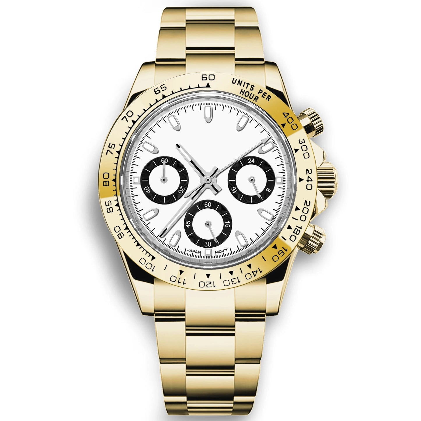 Corgeut 39mm Watch Quartz for Men Luxury Chronograph Fashion Sapphire Trendy Stylish Sports Mens Steel Band Wrist Watches - Prime Devine Supply14:1757;5:56964930No logo7