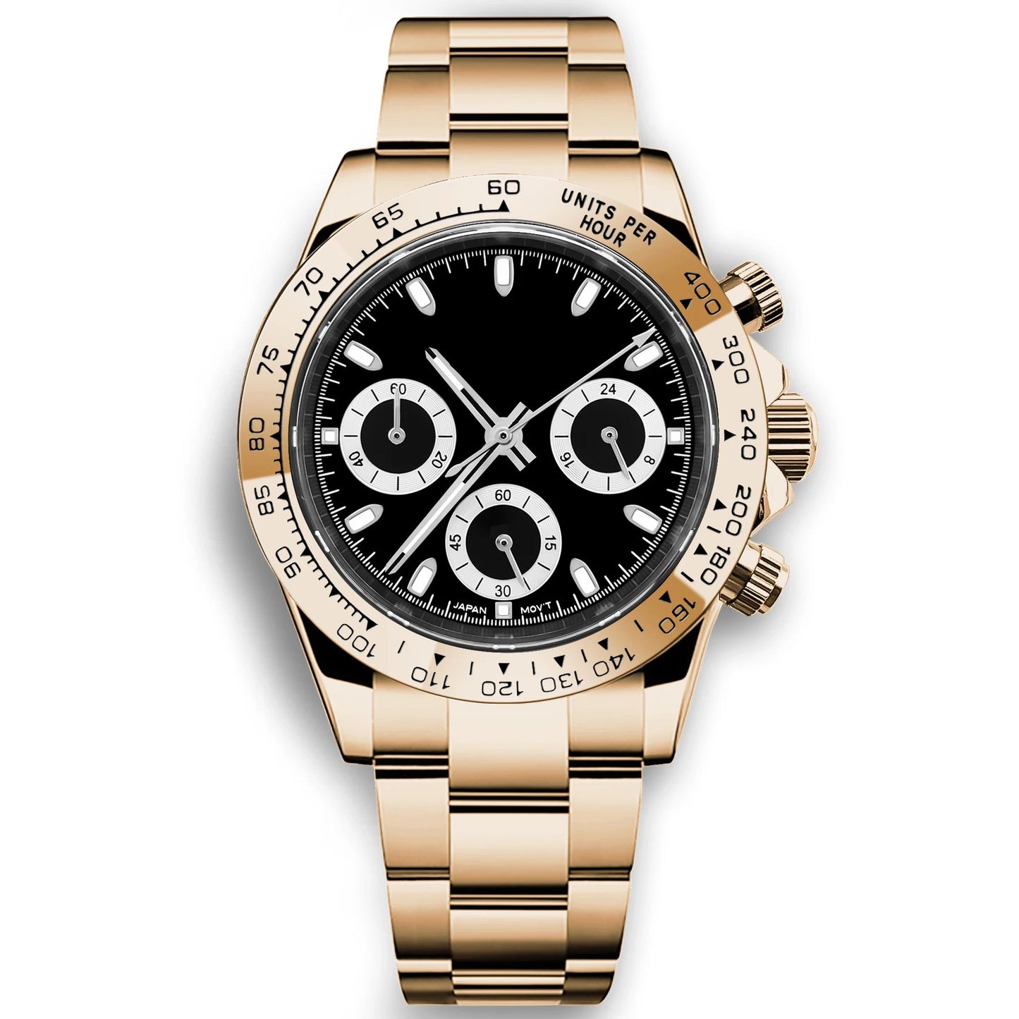 Corgeut 39mm Watch Quartz for Men Luxury Chronograph Fashion Sapphire Trendy Stylish Sports Mens Steel Band Wrist Watches - Prime Devine Supply14:35085313;5:56964930No logo13