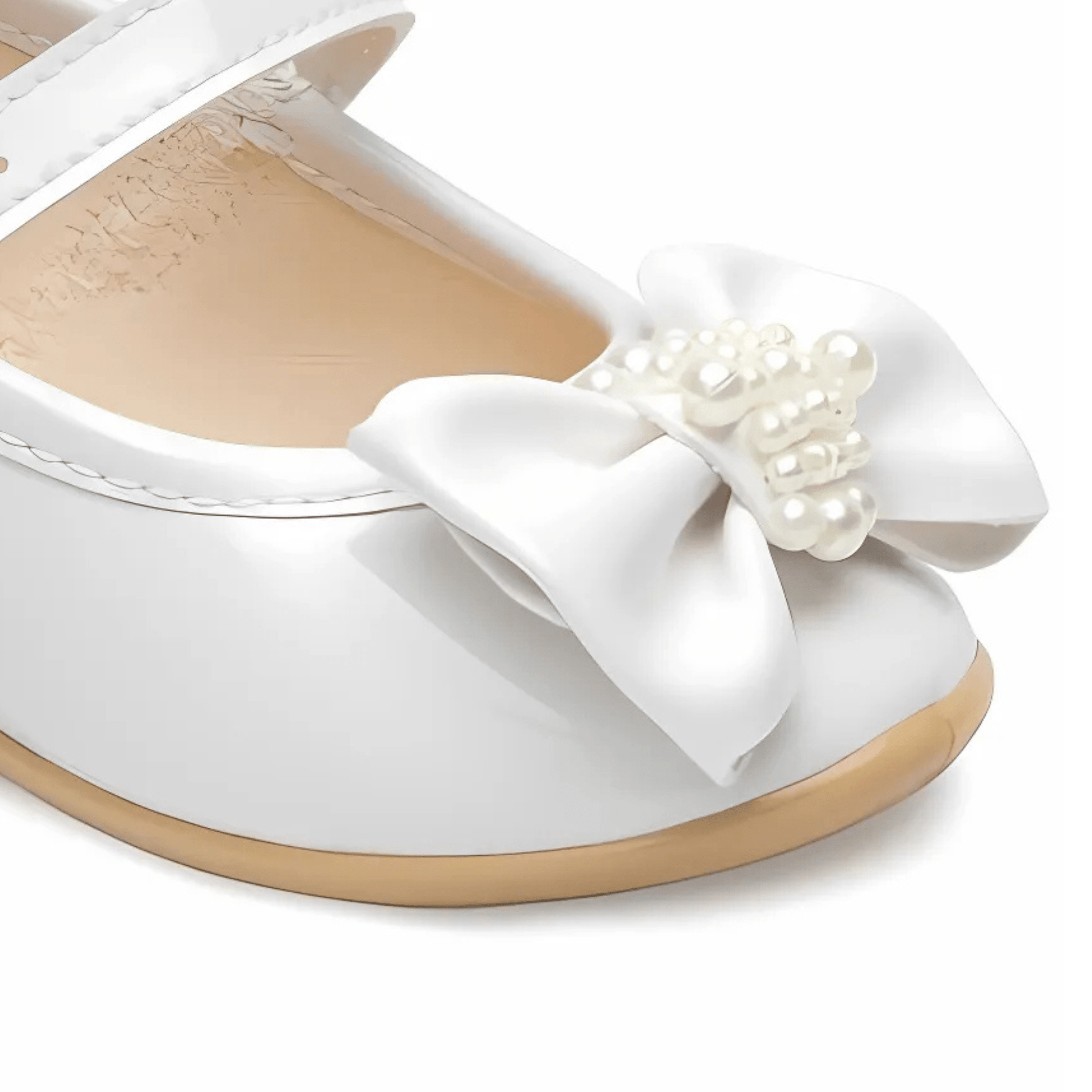 Darling Bow Baby Formal Shoes - Prime Devine Supply120454-Darling BowGirls ShoesWhite