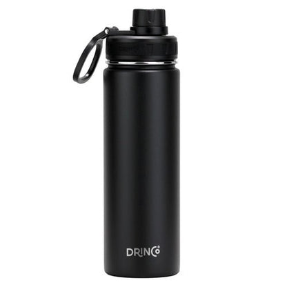 DRINCO® 22oz Stainless Steel Sport Water Bottle - Black - Prime Devine SupplySS-CY0002-001SS - CY0002 - 001