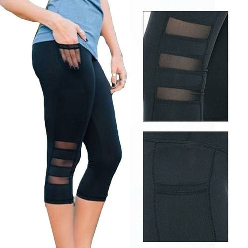 EP Calf - length Pants Capri Pant Sport leggings Women Fitness Yoga Gym - Prime Devine SupplyC1812E1A43B44A46A330921447EFF7F3Black